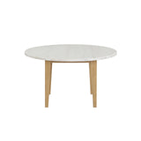 Mesa de comedor redonda con tablero de mármol Essence de 54"