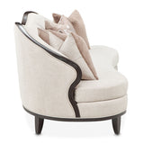Camellia Field - Chenille Sofa - Beige / Dark Brown