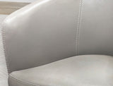 Barolo - 100% Italian Leather Swivel Club Chair (Set of 2)