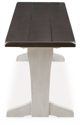 Darborn - Large Dining Room Bench - Gray / Brown