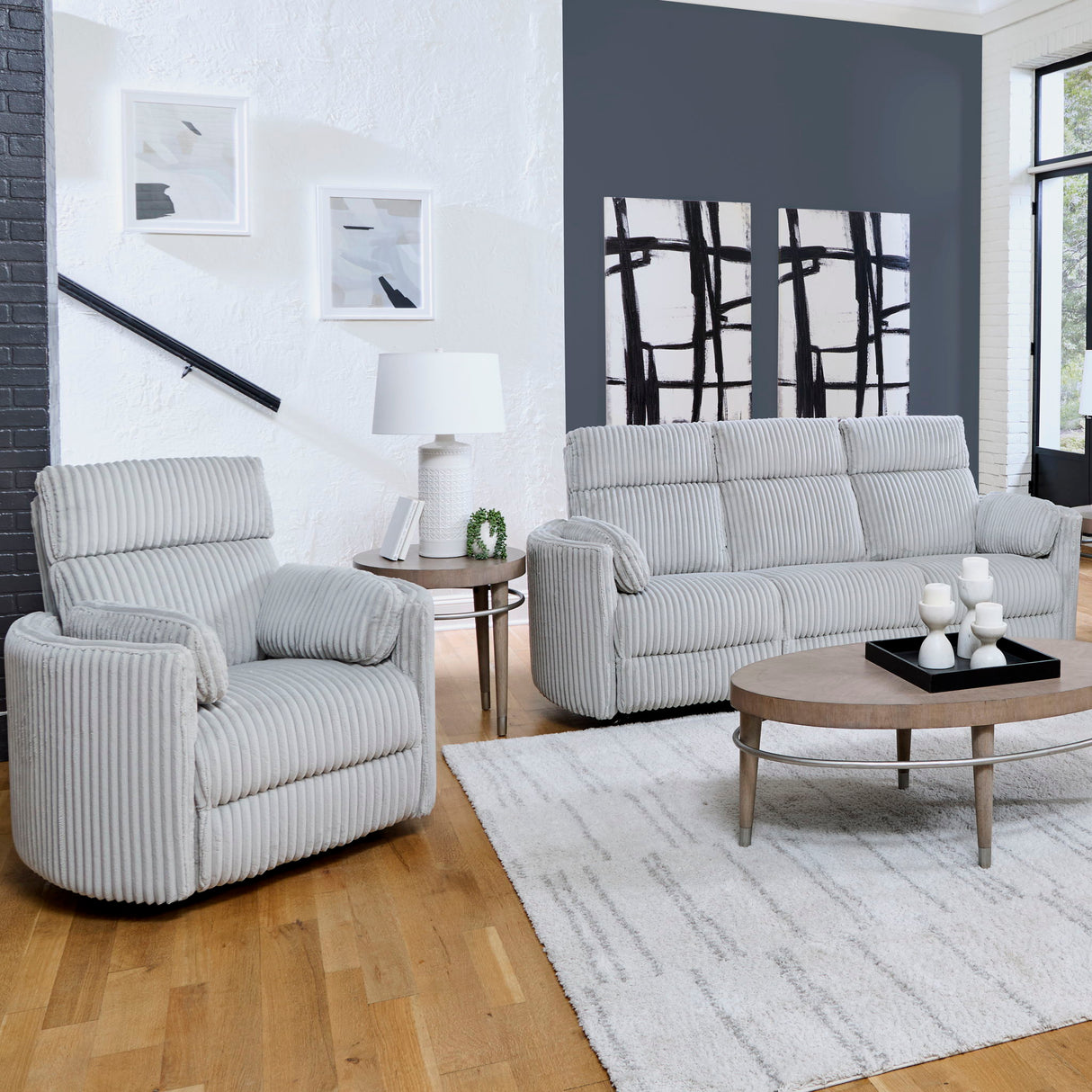 Radius - Power Reclining Sofa Set