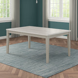 Essence - Mesa de comedor rectangular de 70" con tablero de mármol