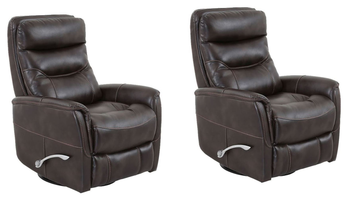 Gemini - Sillón reclinable giratorio planeador de 33.5" (Juego de 2)