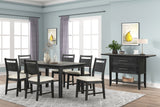 Sable Crest - 5 Piece Set (Round Dining Table & 4 Chairs) - Black