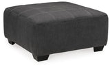 Ambee - Oversized Accent Ottoman - Slate