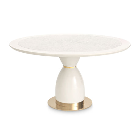 Lisbon - Round Dining Table - Silken Cream