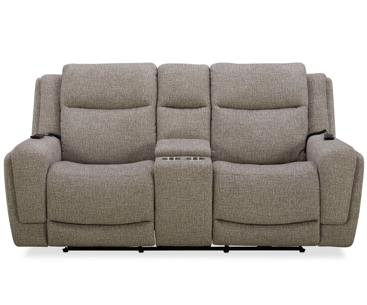 Penfield - Power Reclining Zero Gravity Console Loveseat With Heat, Massage And Speaker - Frappe