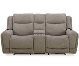 Penfield - Power Reclining Zero Gravity Console Loveseat With Heat, Massage And Speaker - Frappe