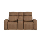 Side Kick - Loveseat With Console, Cupholders And White Led Light - Simba Saddle