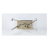 Barnard - Dining Table - Clear Glass & Mirrored Gold