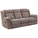 Sydney - Manual Recliner Sofa - Brown