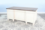 Pasadena - Desk With Drawers - Buckskin / Marble White
