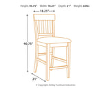 Haddigan - Upholstered Barstool (Set of 2) - Dark Brown