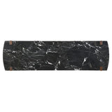 Estella - Server With Marble Top - Black Natural Marble Top & Walnut