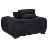Octavia - Fabric Upholstered Track Arm Accent Chair