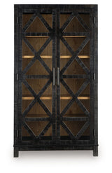 Christop - Accent Cabinet - Black / Brown