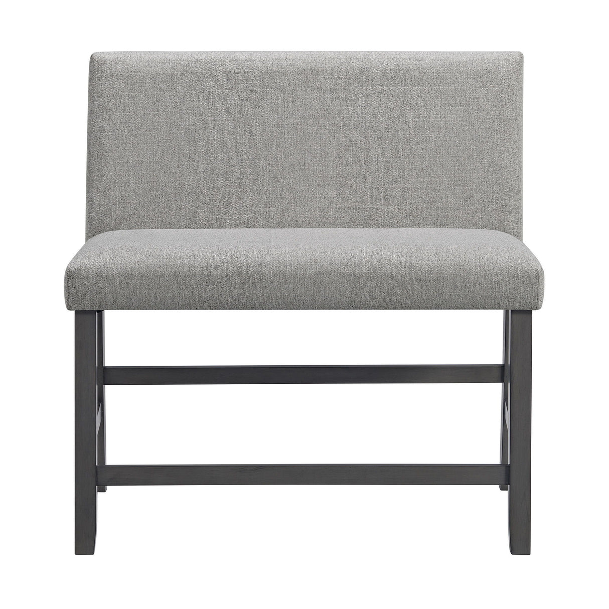 Seneca - Counter 3 Piece Corner Bench Gray Fabric - Gray