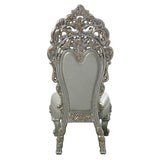 Sandoval - Side Chair (Set of 2) - Beige Synthetic Leather & Champagne