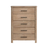 Anika - 5 Drawer Chest - Natural / Brown