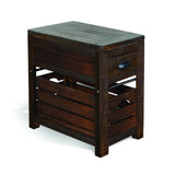 Homestead - 25" Chair Side Table - Dark Brown