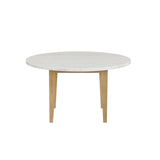 Mesa de comedor redonda con tablero de mármol Essence de 54"