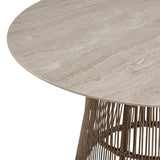 Alesso - Round Dining Table - Brown / Sand