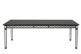 Varian II - Dining Table - Black & Sliver Finish