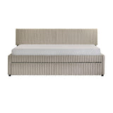 Arden - Twin Daybed With Trundle - Corduroy Beige alternate view 3