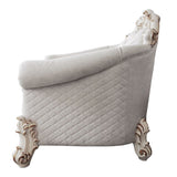 Vendom II - Silla - Tela bicolor marfil y acabado de perla antigua
