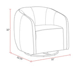 Como - Swivel Glider Accent Chair