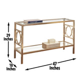 Olympia - Sofa Table - Gold