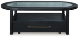 Winbardi - Oval Cocktail Table - Black