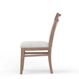 Americana Modern Dining - Silla de Comedor Tapizada (Juego de 2) - Blanco Algodón
