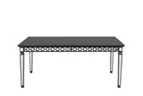 Varian II - Dining Table - Mirrored & Black