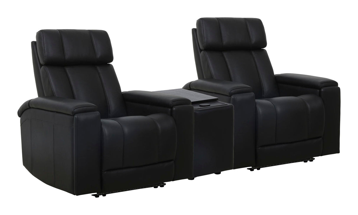 Phoenix - Sillón Reclinable de Cine en Casa de 2 Asientos Zero Gravity Power Con Cuña y Audio Inmersivo