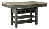 Tyler Creek - Black / Gray - Rectangular Dining Room Counter Table