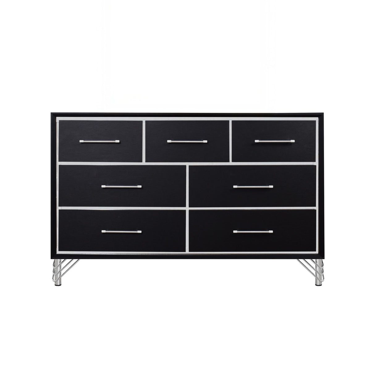 Ava - 7 Drawer Dresser - Ebony