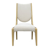 Scotts Square - Silla de comedor auxiliar (juego de 2) - Color champán claro