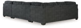 Hollyview - 3-Piece Sectional With Raf Corner Chaise - Shadow