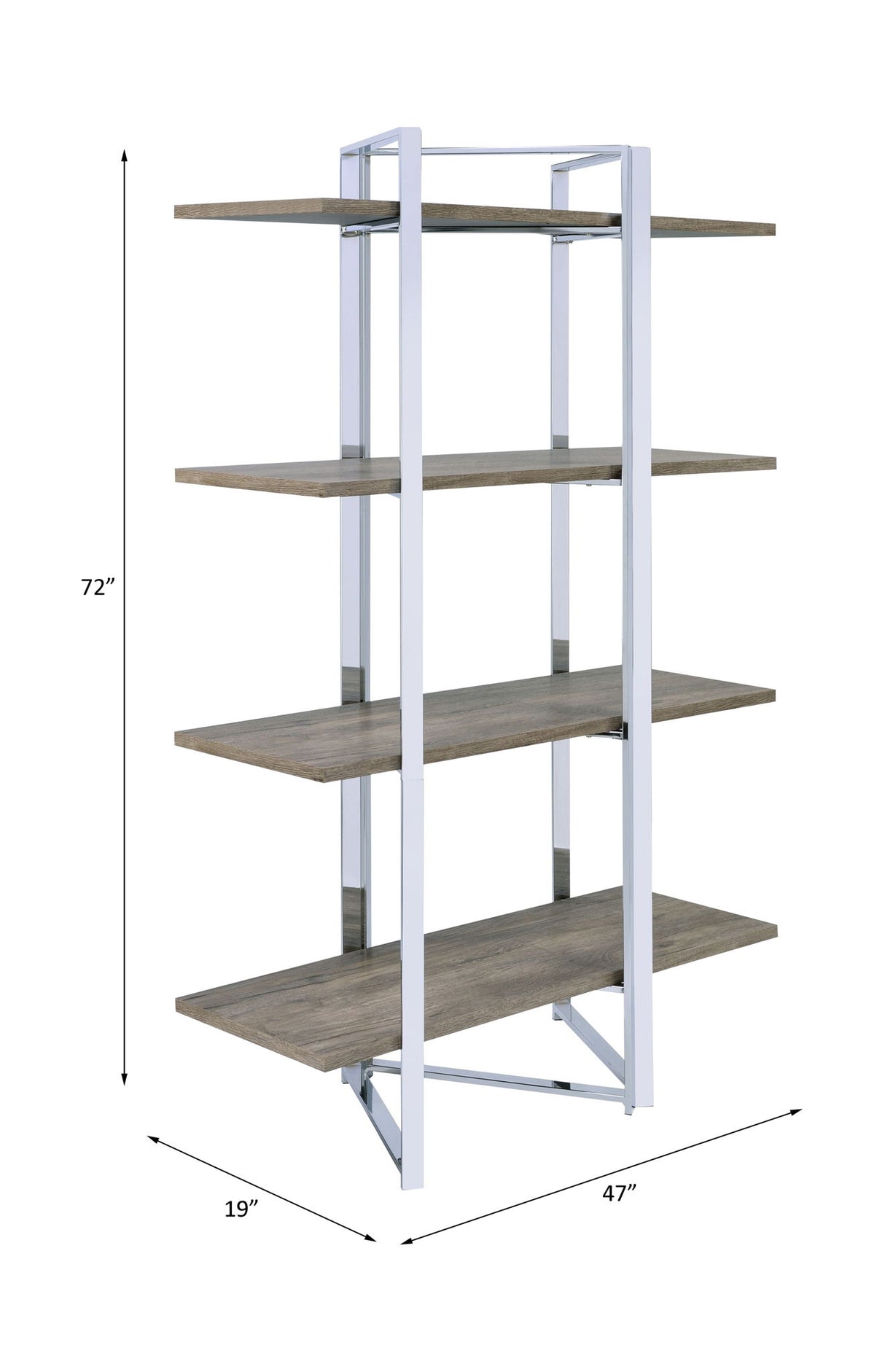 Libby - Bookshelf - Chrome