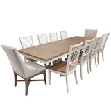 Americana Modern Dining - Trestle Dining Table With Extensions - Cotton