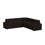 Corsicana - 6 Piece Sectional Set - Masis Espresso