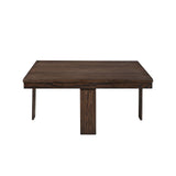 Paxton - Juego de Sala de Estar de 5 Piezas (Mesa de Centro con Almacenamiento y 4 Otomanas con Respaldo) - Marrón Oscuro
