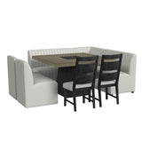 Jemma - Dining Corner Chair - Beige Linen