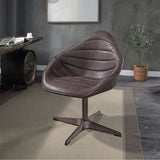 Pipino - Sillón decorativo con base giratoria - Ébano antiguo