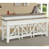 Americana Modern - Everywhere Console With 3 Stools - Cotton