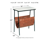 Etanbury - Brown / Black / White - Accent Table
