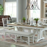 Americana Modern Dining - Upholstered Counter Bench - Cotton alternate view 4