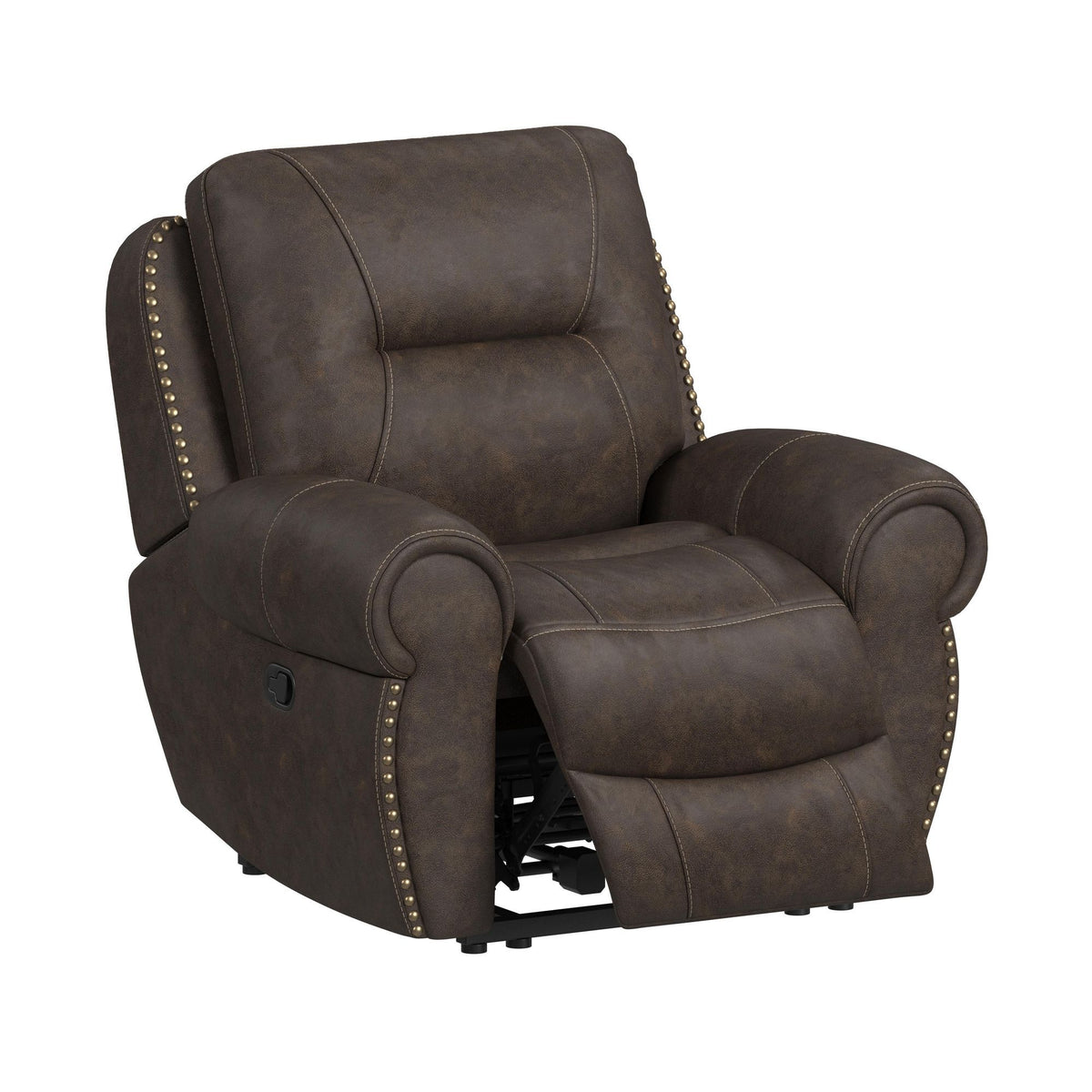 Topeka - Recliner - Rocky Brown