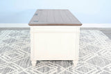 Pasadena - Desk With Drawers - Buckskin / Marble White